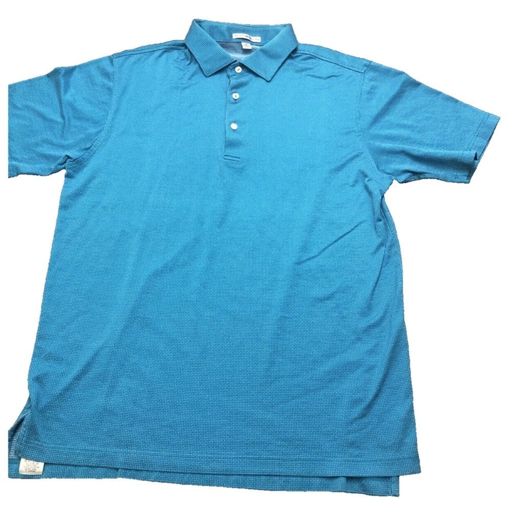 ⛱️Peter Millar - Aqua Micro Dot Polo - M